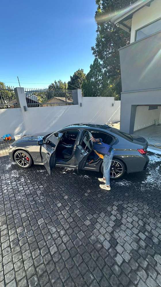 BMW interior deep clean and leather detailing by Washr KZN